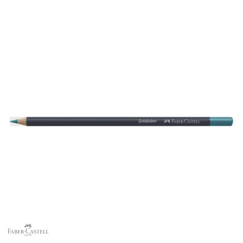 Creion colorat Faber-Castell Goldfaber, turcoaz cobalt deschis 154, mina pigmentata 3.3 mm, pentru desen si arta [3]
