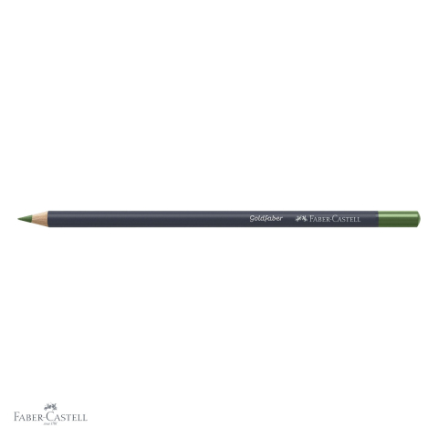 Creion colorat Faber-Castell Goldfaber, verde oliv 167, mina pigmentata 3.3 mm, pentru desen si arta [3]