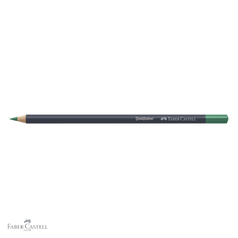 Creion colorat Faber-Castell Goldfaber, verde phtalo deschis 162, mina moale 3.3 mm, pentru desen artistic [3]