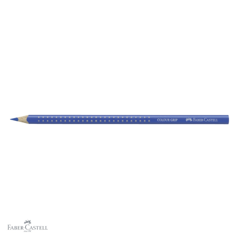 Creion colorat Faber-Castell Grip albastru cobalt, forma triunghiulara ergonomica, pentru copii [3]