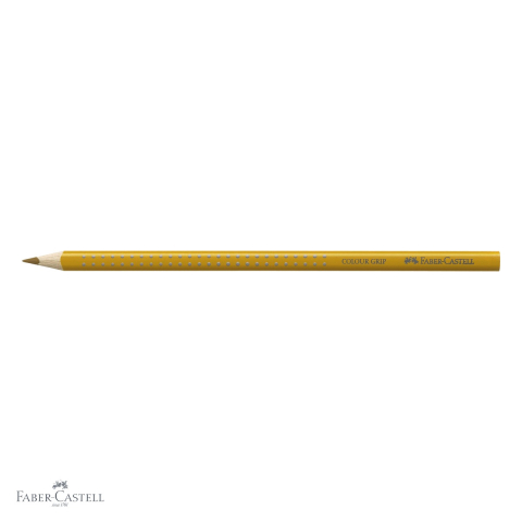 Creion colorat Faber-Castell Grip, culoare cupru, forma triunghiulara ergonomica, pentru copii [3]
