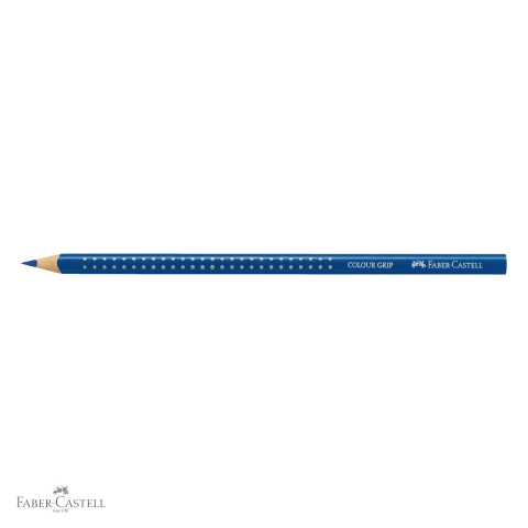 Creion colorat Faber-Castell Grip, culoare turcoaz albastrui, forma triunghiulara ergonomica, pentru copii [3]