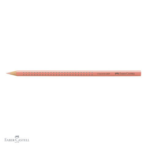 Creion colorat Faber-Castell Grip, nuanta flesh deschis, forma triunghiulara ergonomica, pentru copii [3]