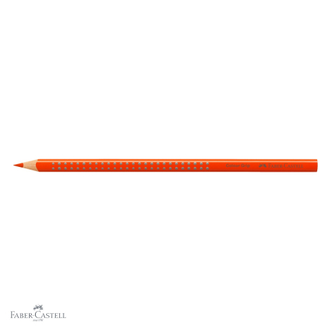 Creion colorat Faber-Castell Grip portocaliu, forma triunghiulara ergonomica, pentru copii [3]