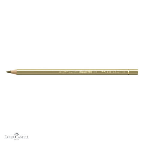 Creion colorat Faber-Castell Polychromos auriu, mina 3.8 mm pe baza de ceara, pentru artisti [3]
