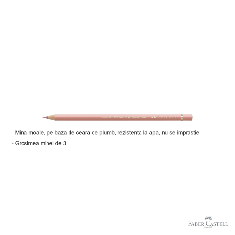 Creion colorat Faber-Castell Polychromos, culoare scortisoara, mina moale pe baza de ceara, rezistent la apa, pentru artisti [1]