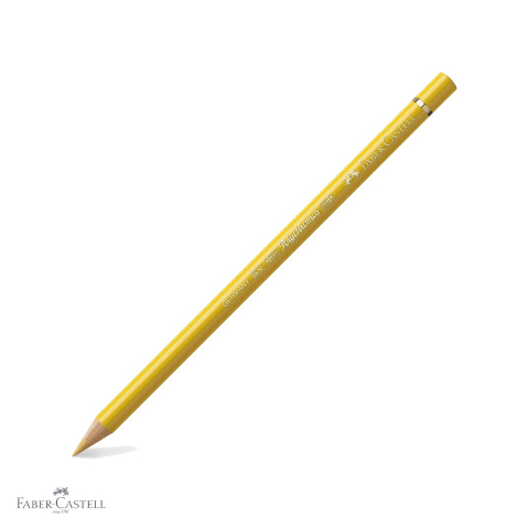 Creioane colorate permanente - Creion colorat Faber-Castell Polychromos galben napolitan inchis, mina moale pe baza de ceara, pentru desen artistic