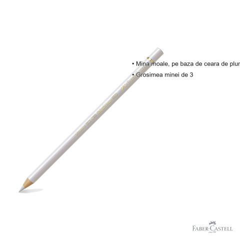 Creion colorat Faber-Castell Polychromos, gri rece I, mina groasa pe baza de ceara, pentru desen artistic [2]