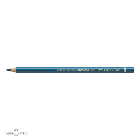Creion colorat Faber-Castell Polychromos helio-turcoaz, mina moale pe baza de ceara, rezistent la apa, pentru arta si grafica [3]