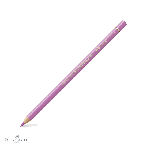 Creioane colorate permanente - Creion colorat Faber-Castell Polychromos magenta deschis, mina moale pe baza de ceara, rezistent la apa, pentru artisti