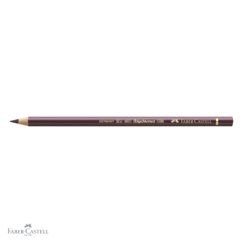 Creion colorat Faber-Castell Polychromos maro-violet, mina 3.8 mm, rezistent la apa, pentru artisti [3]