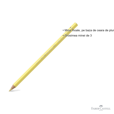 Creion colorat Faber-Castell Polychromos, mina pe baza de ceara, culoare crem, pentru artisti [2]