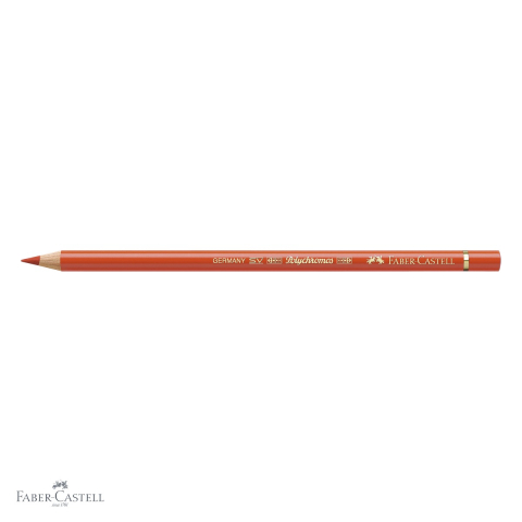 Creion colorat Faber-Castell Polychromos oranj cadmium inchis, mina moale pe baza de ceara, pentru artisti [3]