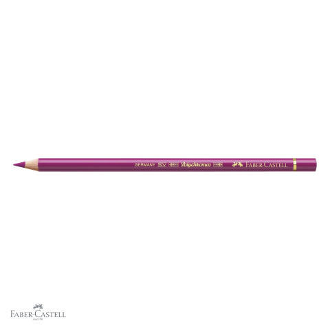 Creion colorat Faber-Castell Polychromos roz purpuriu mediu, mina ceara 3.8 mm, rezistent la apa, pentru arta si grafica [3]