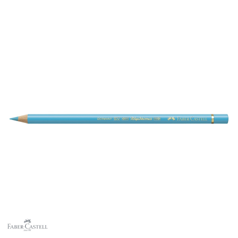 Creion colorat Faber-Castell Polychromos turcoaz cobalt deschis, mina moale pe baza de ceara, pentru artisti [3]