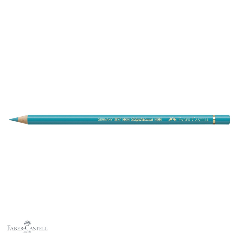 Creion colorat Faber-Castell Polychromos Verde Cobalt, mina 3.8 mm, rezistent la apa, pentru artisti [3]