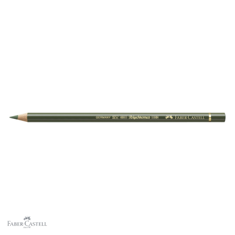 Creion colorat Faber-Castell Polychromos Verde Crom Opac, mina 3.8 mm, rezistent la apa, pentru arta si grafica [3]