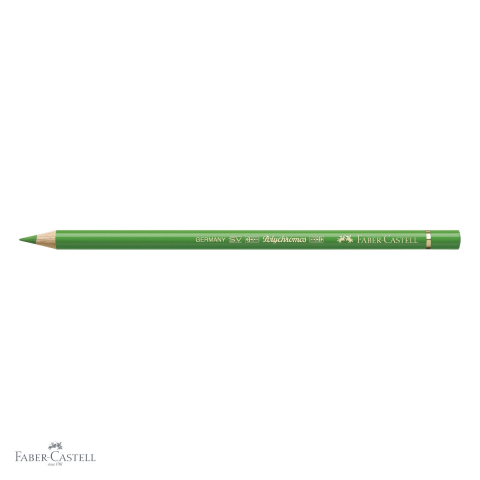 Creion colorat Faber-Castell Polychromos verde frunza, mina moale pe baza de ceara, pentru desen artistic [3]
