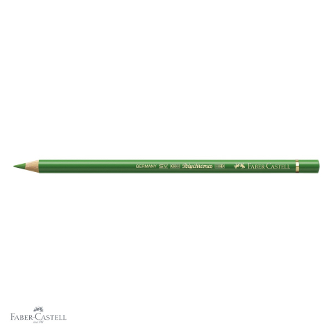 Creion colorat Faber-Castell Polychromos verde permanent, mina groasa pe baza de ceara, pentru artisti [3]