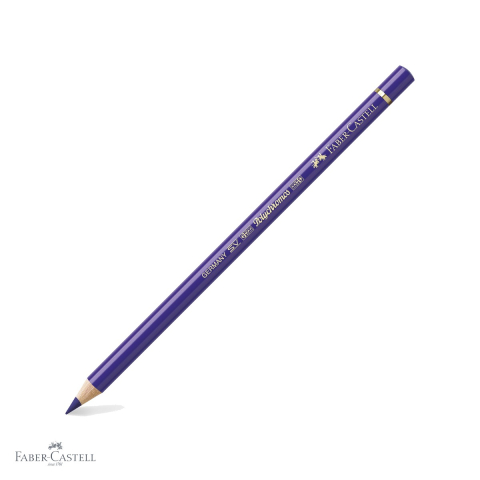Creioane colorate permanente - Creion colorat Faber-Castell Polychromos violet-albastru, mina moale pe baza de ceara, rezistent la apa, pentru desen artistic