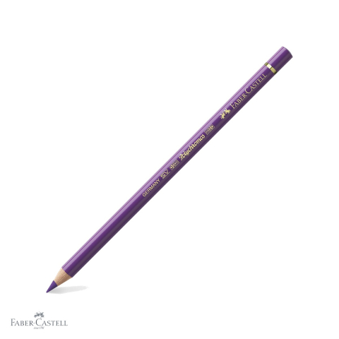 Creioane colorate permanente - Creion colorat Faber-Castell Polychromos Violet Mangan, mina moale pe baza de ceara, pentru artisti