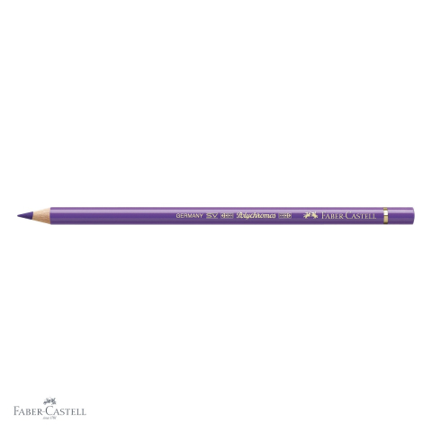 Creion colorat Faber-Castell Polychromos violet, mina moale pe baza de ceara, rezistent la apa, pentru artisti [3]