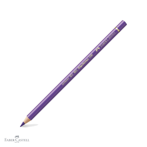 Creioane colorate permanente - Creion colorat Faber-Castell Polychromos violet, mina moale pe baza de ceara, rezistent la apa, pentru artisti