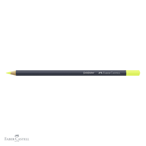 Creion colorat galben deschis Faber-Castell Goldfaber, mina 3.3 mm pigmentata intens, pentru desen si arta [3]