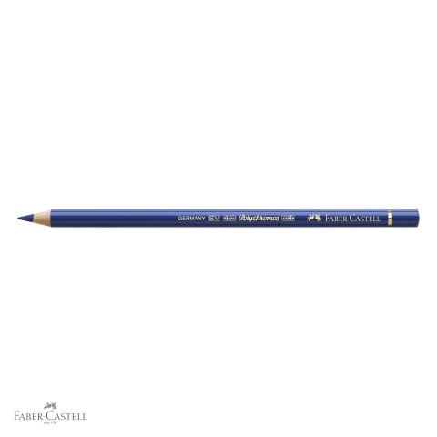 Creion colorat Polychromos Faber-Castell, albastru roscat, mina moale pe baza de ceara, pentru artisti [3]
