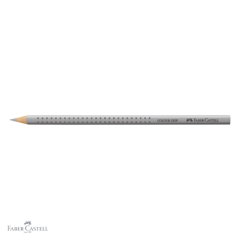 Creion colorat triunghiular Faber-Castell Grip, culoare gri rece, ergonomic, pentru copii [3]