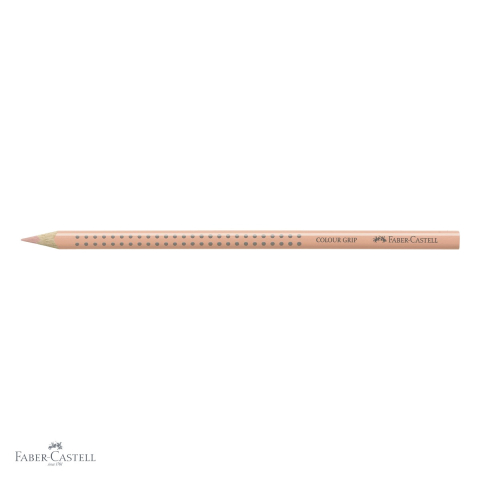 Creion colorat triunghiular Faber-Castell Grip, culoarea pielii deschis, ergonomic, pentru copii [3]