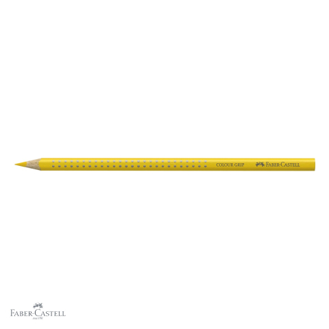 Creion colorat triunghiular Faber-Castell Grip, galben cadmium, ergonomic, pentru copii [3]