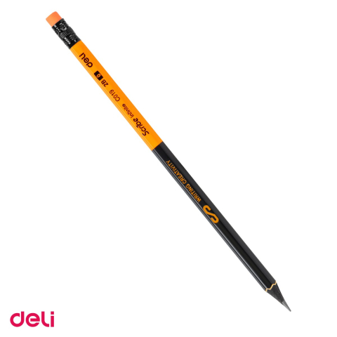 Creioane grafit - Creion Deli Grafit Guma, din lemn, negru 2b