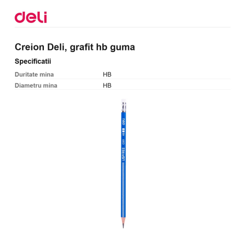 Creion Deli, grafit HB guma [2]