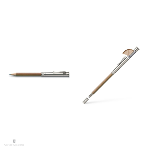 Creion Graf von Faber Castell Perfect Pencil, platinat, maro, duritate B [3]