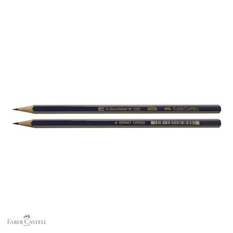 Creion grafit 2B fara guma Faber-Castell Goldfaber 1221, forma hexagonala, mina rezistenta la rupere [3]