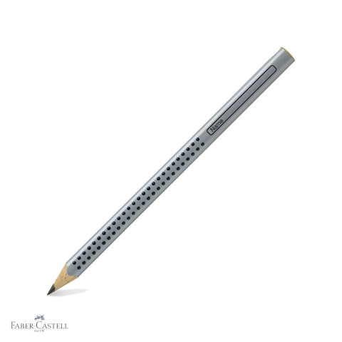 Creioane si ascutitori - Creion grafit B Faber-Castell Jumbo Grip, forma triunghiulara ergonomica, fara guma, pentru copii si desen