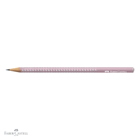 Creion grafit B Faber-Castell Sparkle Rose 2021, vopsea perlata cu puncte stralucitoare, pentru scris si desen [3]