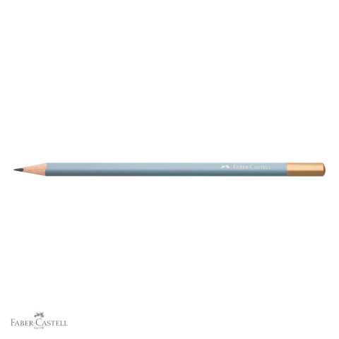 Creion grafit B Faber-Castell Urban Sky Blue, forma triunghiulara ergonomica, pentru scris si desen [3]