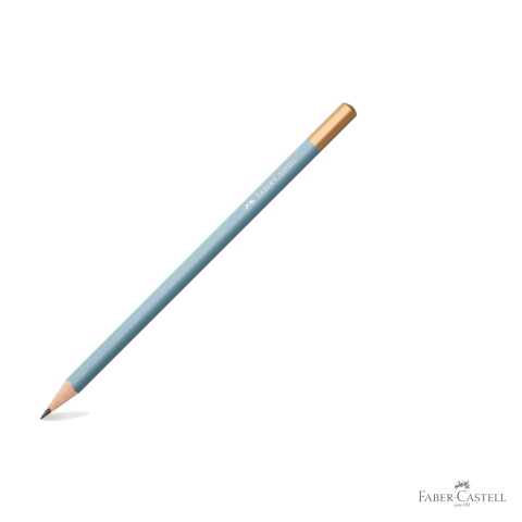 Creion grafit B Faber-Castell Urban Sky Blue, forma triunghiulara ergonomica, pentru scris si desen [2]