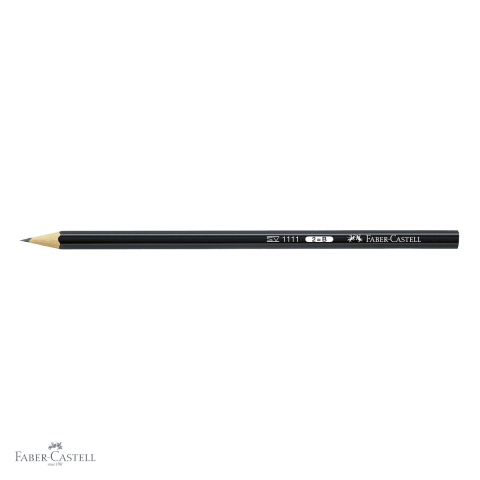 Creion grafit Faber-Castell 1111, mina B, forma hexagonala, fara guma, pentru desen si scriere [3]