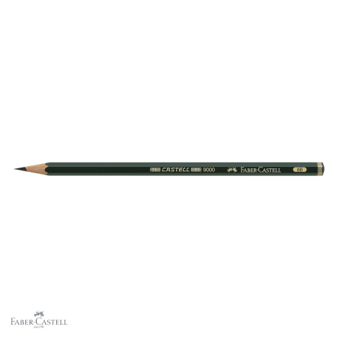 Creion grafit Faber-Castell Castell 9000, duritate 6B, pentru desen si schite artistice [3]