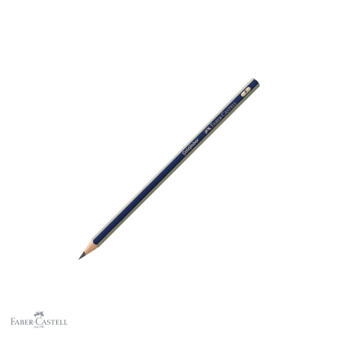 Creioane si ascutitori - Creion grafit Faber-Castell Goldfaber 1221, duritate F, forma hexagonala, fara guma, pentru utilizari multiple