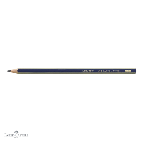 Creion grafit Faber-Castell Goldfaber 1221, duritate F, forma hexagonala, fara guma, pentru utilizari multiple [3]