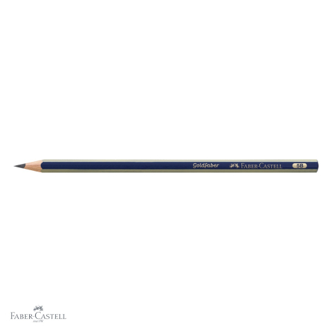 Creion grafit Faber-Castell Goldfaber 1221, mina 5B moale, fara guma, forma hexagonala [3]