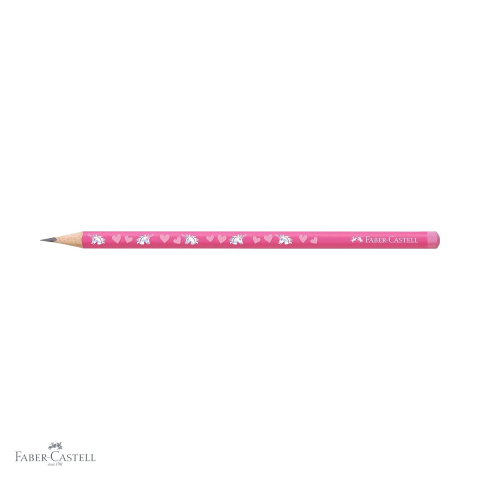 Creion grafit Faber-Castell Unicorni, mina HB, forma triunghiulara ergonomica, pentru copii [3]