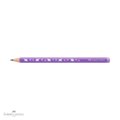 Creion grafit HB Jumbo Faber-Castell, model Unicorni, forma triunghiulara ergonomica, pentru copii [3]