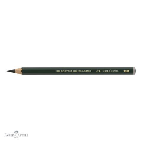 Creion grafit Jumbo Faber-Castell Castell 8B, hexagonal, pentru desen si schite artistice [3]