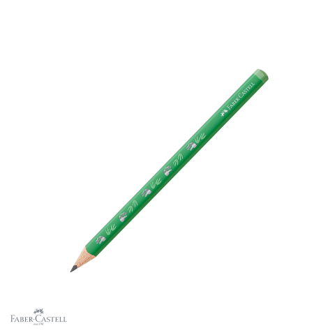 Produse EmagMarketplace - Creion grafit Jumbo Faber-Castell, model Dinozauri, mina HB, forma triunghiulara ergonomica, pentru copii