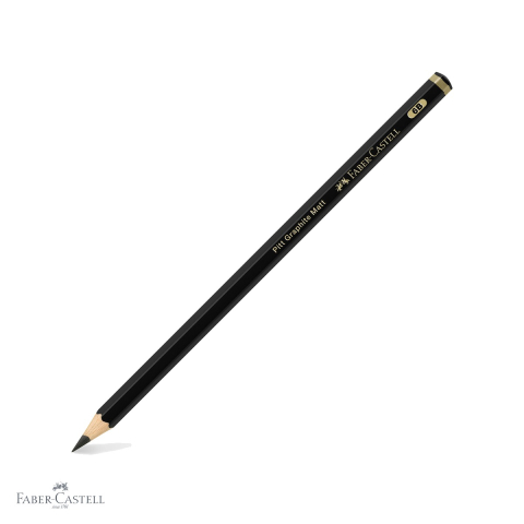 Creioane si ascutitori - Creion grafit mat 6B Faber-Castell Pitt, ultra-mat fara reflexii, pentru desen si schite artistice